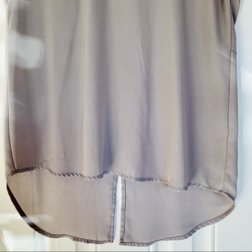❌DONATED❌ DANIEL RAINN (NORDSTROM) Slate Gray Sleeveless High-Low Blouse - Picture 5 of 10